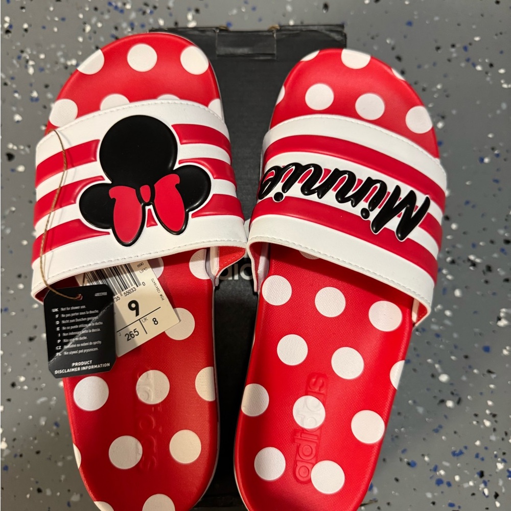 Adidas Adilette Comfort Minnie size 9 womens